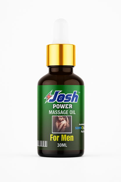 Josh Power Massage Oil - Size 4-5 Inch Badhaye, 7 Din Mein!